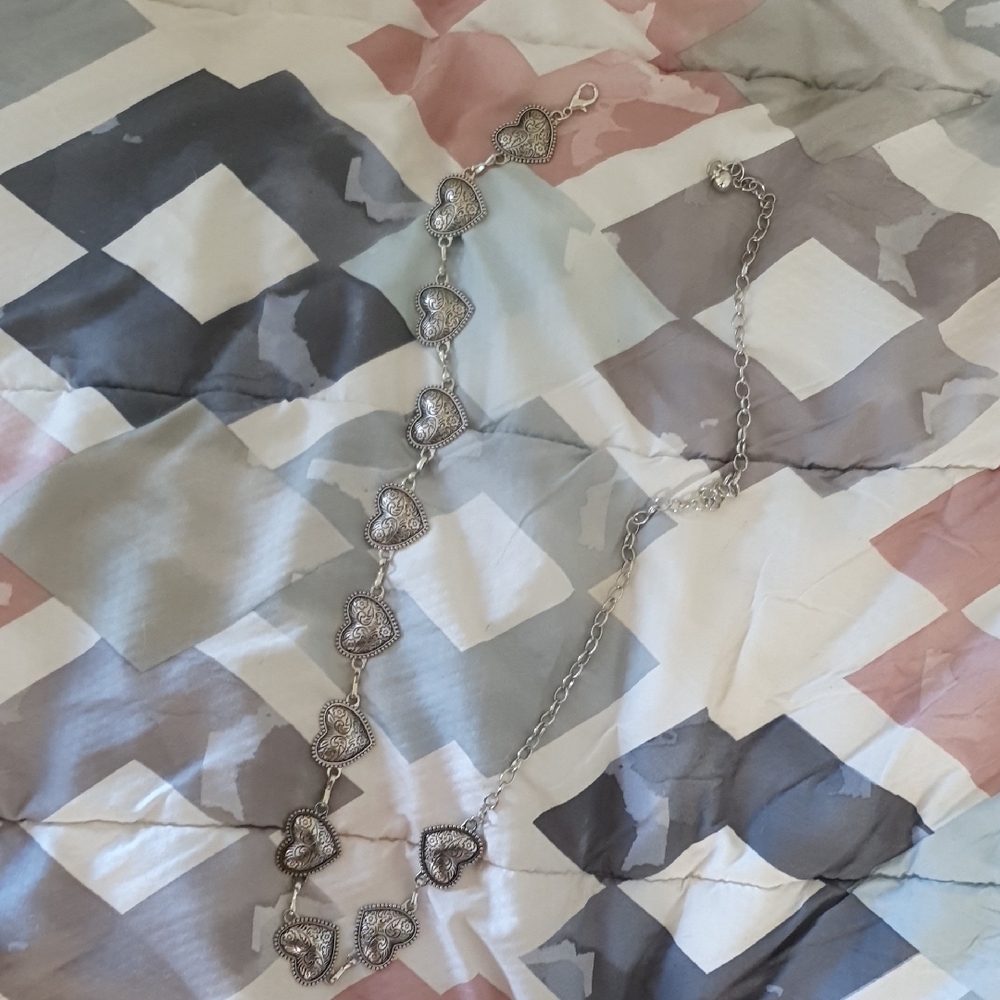 Silver Heart Boho Chic Belt